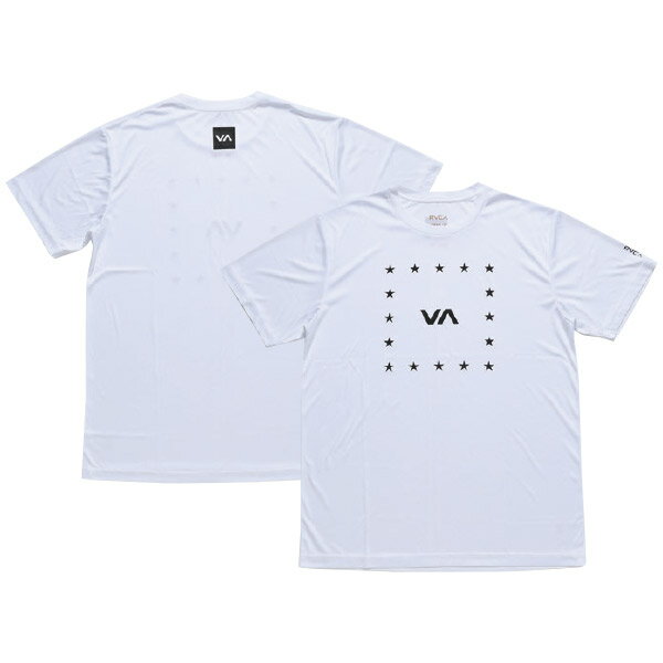 ルーカ（RVCA） VA CORNERS SS RASH GUARD AJ041851-WHT メンズの画像