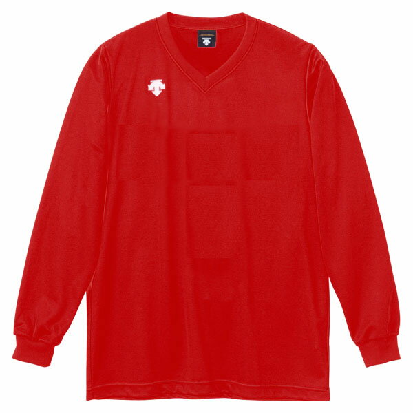 DESCENT（デサント）V首長袖ゲームシャツ（ユニセックス） DSS−4311 [ DSS4311-RED ] レッドの画像