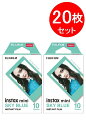 【翌日出荷】20枚セット チェキフィルム スカイブルー FUJI FILM instax mini 送料無料 フジフィルム 富士フイルム インスタントカメラ インスタックスミニ