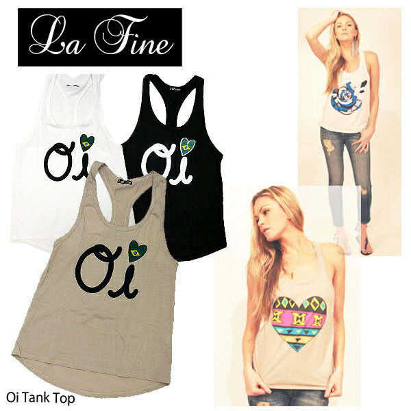 《Celeb-C》楽天最安値に挑戦★【メール便可】【LA FINE SALE】【LA FINE-ラファイン】Oi Tank Top[TT1032BE/TT1032BK/102125][レディース・タンクトップ・カットソー]