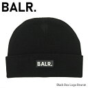 【並行輸入品】BALR. ボーラー Black Box Logo Beanie メンズ ニット帽 帽子 ブラック ストリート スポーティ【150時間限定!お買い物マラソン!お得なクーポン配布中!!】