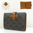 CELINE セリーヌ MEDIUM STRAP WALLET 10B642DB7 04LU 二つ折り財布 ロゴ レザー レディース