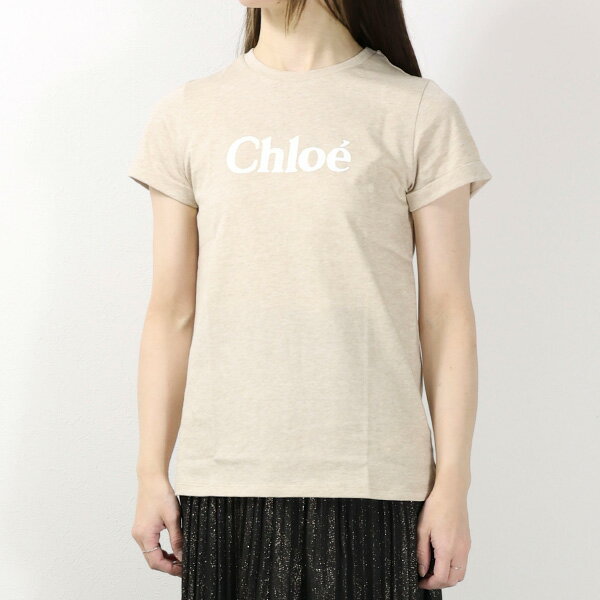 Chloe クロエ Logo T-Shirts Tシャツ 半袖 ロゴ クルーネック キッズ 子供 レディース 大人も可 C15E06