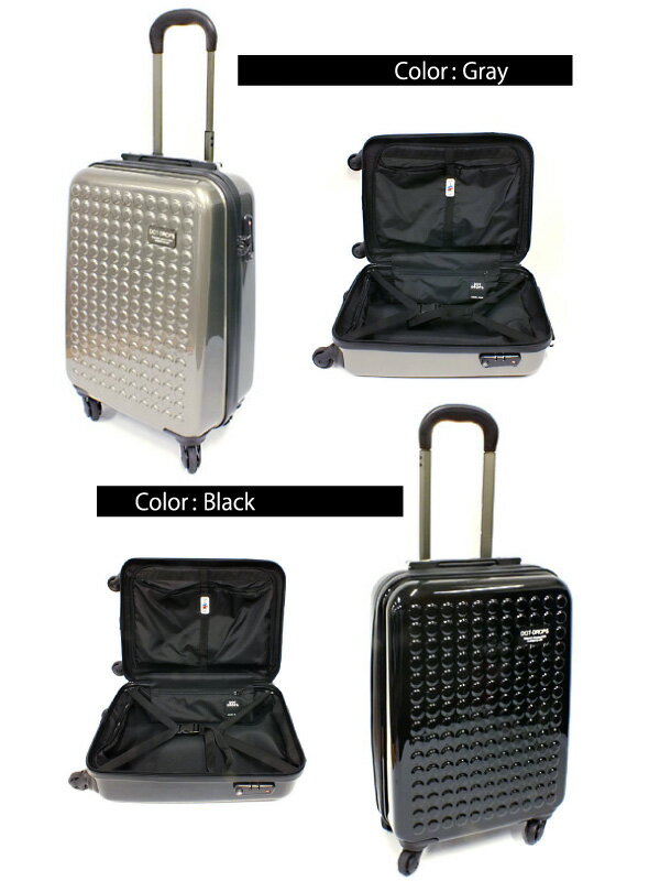 DOT-DROPS パリ スーツケース 60L - バッグ DOT-DROPS パリ スーツケース 60L - バッグ
