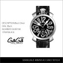 Manuale 48MM Acciaio 5010.4 Black Silver[5010.4]41%OFF!!