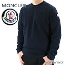 MONCLER モンクレール GIROCOLLO TRICOT トリコット クルーネック ニット セーター ロゴ ミックスカシミア メンズ 9C737 00 A9380 742