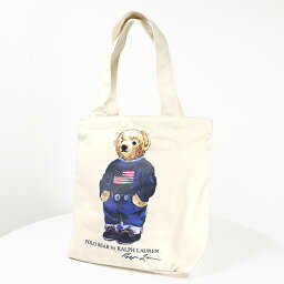 POLO RALPH LAUREN ポロ<strong>ラルフローレン</strong> POLO BEAR TOTE <strong>トートバッグ</strong> コットン ベア プリント 通勤 通学 レディース 9AR021