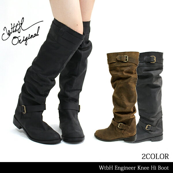 【LaG S/S SALE】【WtbH】Engineer Knee Hi Boot-エンジニア ニーハイブーツ-[リアルレザー・エンジニアロングブーツ・レディース]