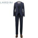 2020年春夏新作 国内正規品 LARDINI ラルディーニ メンズ ウール ソラーロ シャドーストライプ 3ピース 段返り3B シングルスーツ TESSUTO ESCLUSIVO JR0890AQEIC54401/8 (ネイビー)
