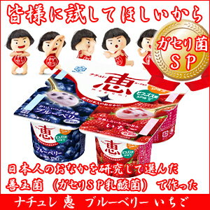 【ガセリ菌】 ナチュレ 恵 megumi ブルーベリー いちご 75g×4ガセリ菌SP株とビフィズス菌SP株をたっぷりのフルーツヨーグルトでおいしく召し上がっていただけます