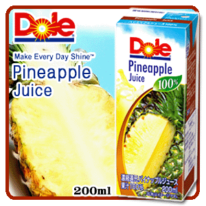 10円！Dole ドール パイナップルジュース100％ 200ml ※皆様、日頃お世話にな…...:laitnature:10002116