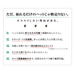 ミックスペーパーハット中折れハットストローハットハットだけど折りたためる。自慢のこだわりペーパーハット。ハット帽子紫外線対策メンズレディース春夏麦わら