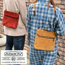 AS2OV (アッソブ) 防水 スエード サコッシュ SUEDE SACOCHE 牛革 カウレザー 撥水 バッグ