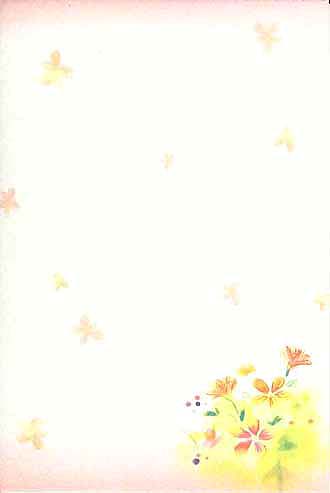 【おたよりポストカード】小花ピンク【メール便対応商品】
