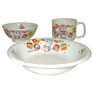 ドラえもん 陶器3点セット お茶碗 マグカップ 小皿 ドラえもん 食器セット 子供用食器 …...:lalanse:10000323