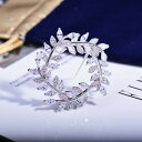 AAA級ジルコニア CZダイヤモンド 幸福の葉ブロ