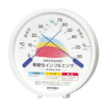 EMPEX[エンペックス]　健康管理温湿度計　TM-2584　【季節性インフルエンザ　感染防止目安】