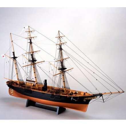 【お取寄せ】【送料無料】　ウッディジョー　木製帆船模型　1/75　咸臨丸[帆無し]レーザーカット加工