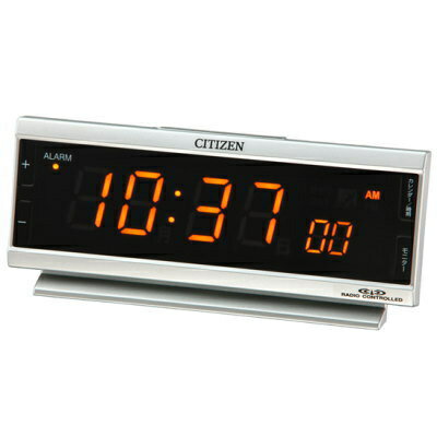 CITIZEN　シチズン　AC電源電波目覚し時計パルデジットピュア　8RZ099-019