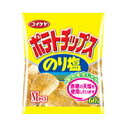 ◎4箱まで送料500円◎　コイケヤ[湖池屋]　ポテトチップス Mサイズ のり塩　60g×12個[ケース販売]