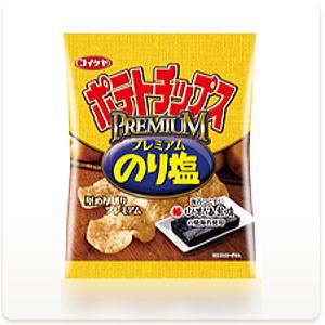 ◎4箱まで送料500円◎　湖池屋　ポテトチップス　プレミアム　のり塩　70g　×12個[ケース販売]