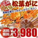 松葉ガニ(カニ 蟹 かに)1キロ 訳あり わけあり(松葉ガニ...