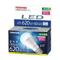 東芝　LDA6N-H-E17/S　昼白色　単品50W形相当 LED電球 ミニクリプトン形5…...:lampeco:10000800
