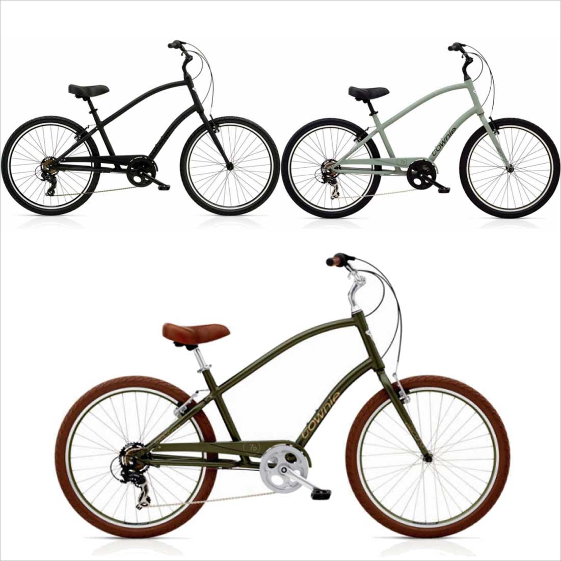 ビーチクルーザー 26インチ 変速付き おしゃれ 自転車 通勤 通学 店長 おすすめ エレクトラ TOWNIE-ORIGINAL-7D メンズ レディースの画像