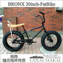 【MODEL】“BRONX 20nch FAT-BIKE CUSTOM”“湘南鵠沼海岸発信”20inchファットバイク カスタム《RAINBOW BRONX 20inchFAT-BIKE CUSTOM》COLOR:ブラック×ブラックリム ★サドルカラー&CCバーカラーは選択して下さい。