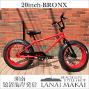 【BRONX 20nch FAT-BIKES】color:レッド×レッドリム“湘南鵠沼海岸発信”20inchファットバイク自転車 ファットバイク メンズ レディース 20インチ レインボー BRONX