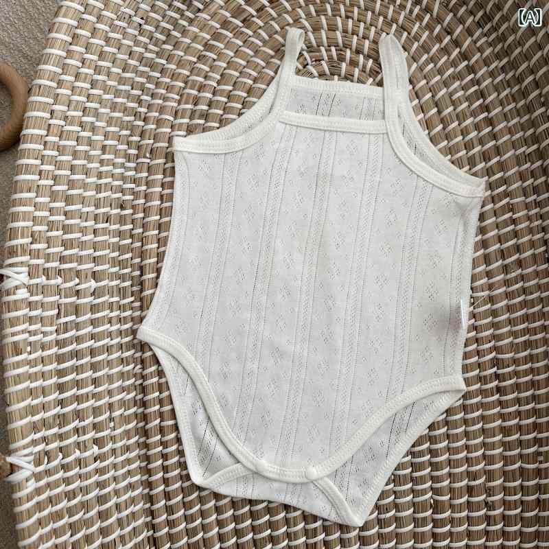 キッズ用 キャミソール タンクトップ 新生児用 ベビー 服 夏用 薄手 子供用 三角形 ロンパース スリング ジャンプスーツ 綿 ベスト
