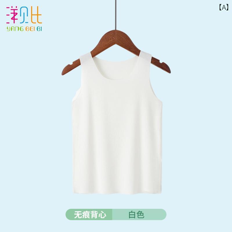 キッズ用 キャミソール タンクトップ 子供用 ベスト 夏 薄手 モダール 男の子 女の子 ノースリーブ Tシャツ ベビー ボトムス スリング インナーウェア 学生