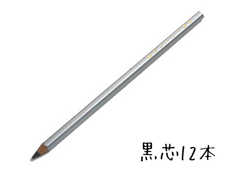 【名入れ対象商品】硬筆かきかた鉛筆2B　シルバー軸...:lapiz:10002963