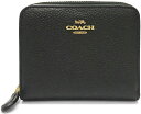 COACH 2つ折り財布 61579-B4-BK コーチ レディース ミニウォレット ブラック ビルフォールド ウォレット 無地 エレガント 定期入れ 小銭入れ プレゼント 誕生日 並行輸入品 ミニ財布 プレゼント 記念日 アニバーサリー