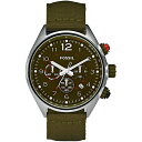 FOSSIL 腕時計 CH2726 フォッシル DECKER CHRONOGRAPH クロノグラフ グリーン ブラック メンズ ナイロンベルト クオーツ 防水 カジュアル スポーティー プレゼント 並行輸入品