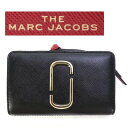 MARC JACOBS 二つ折り財布 M0013356-014 マークジェイコブス SNAPSHOT ブラック レッド レディース 並行輸入品 通勤 通学 プレゼント