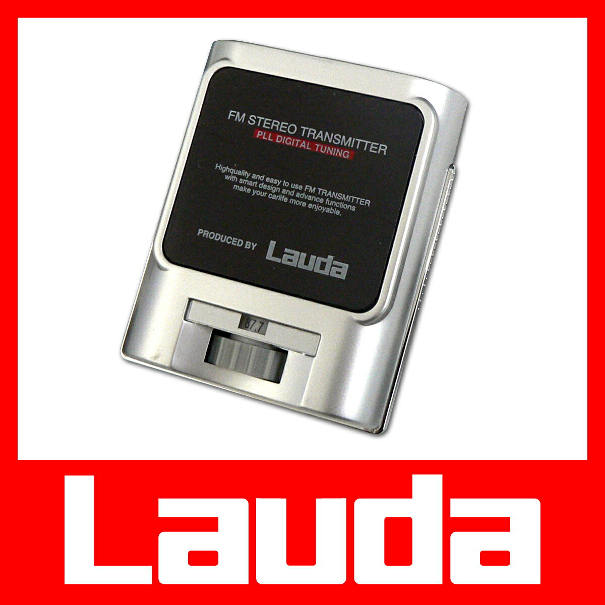 デジタルFMトランスミッター（iPhone4S・iPod・MP3・MD・CD対応）が車で聴ける！XL-742(Lauda) ラウダ【マラソン201207_家電】