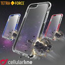 iPhone7ケース 耐衝撃 クリア iPhone7 Plus iPhone6s iPhone6 ケース TPU 衝撃吸収 iPhone 透明 ブランド セルラーライン Cellularline TETRA FORCE プラス アイフォンケース カバー|携帯ケース スマホケース アイホン クリアケース スマホカバー アイフォン7ケース