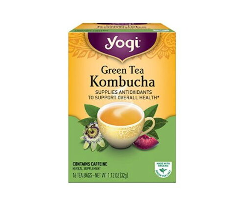 yogi tea コンブチャ 16ティーバッグ Kombucha オーガニック緑茶と紅茶キノコ