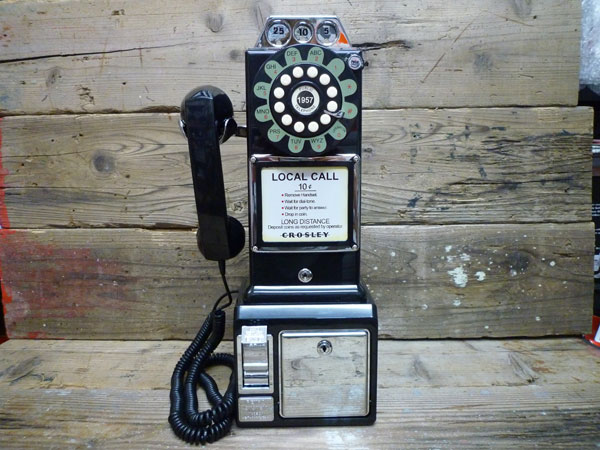 写真付きレビュー】【全国送料無料】アメリカの公衆電話機型テレフォン