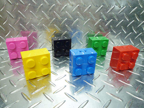 ブロック コンセントタップ★ブロックの形をした たこ足コンセント カラー6色...:lavieen:10001041