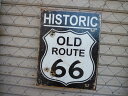 アメリカ看板(ST1938) ルート66(ROUTE66) サインプレート ルート66看板 ブリキ看板 メタルサイン 看板