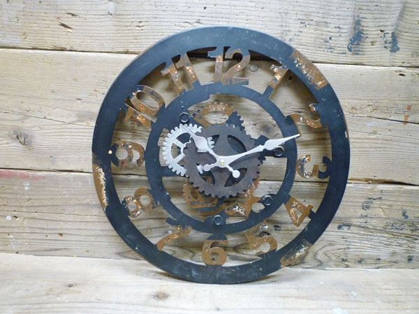 機械式の壁掛け時計（A アラビック）機械式時計 ティンウォールクロック ブリキ壁掛け時計 時計 ラピタ ビンテージ ヒストリック アンティーク 西海岸風 インテリア アメリカン雑貨