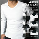 AVIREX アビレックス AVIREX 長袖Tシャツ アビィレックス AVIREX avirex アビレックス tシャツ 6153480 6153481 6153482 Vネック Uネック タンクトップ デイリー 【父の日】【コンビニ受取対応商品】