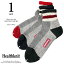 Healthknit(ヘルスニット) 3P ソックス シンカーライン クォーター 靴下 ショートソックス 191-3102