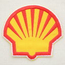 ロゴワッペン シェル Shell オイル(ダイカット) ガソリン 貝殻 WD0125 アイロン アップリケ パッチ アルファベット エンブレム 名前 ミリタリー 車 ディズニー ワッペン