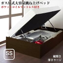 お客様組立 すのこ構造_ガス圧式大容量跳ね上げベッド L-P...