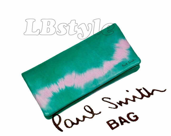 ■ポールスミス　paul　smith　羊革・牛革　長財布　グリーン100-0328