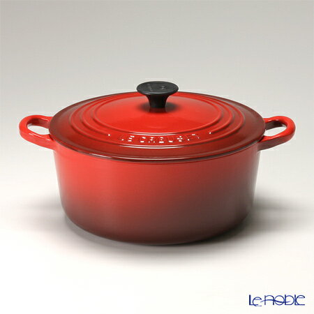 ル・クルーゼ (LeCreuset) ココット・ロンド 22cm チェリーレッド