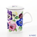 ロイカーカム パンジー ピンク&ホワイト こし器付ビーカー 320cc【楽ギフ_包装選択】【楽ギフ_のし宛書】 マグカップ ティーカップ コーヒーカップ 食器 おしゃれ ブランド
